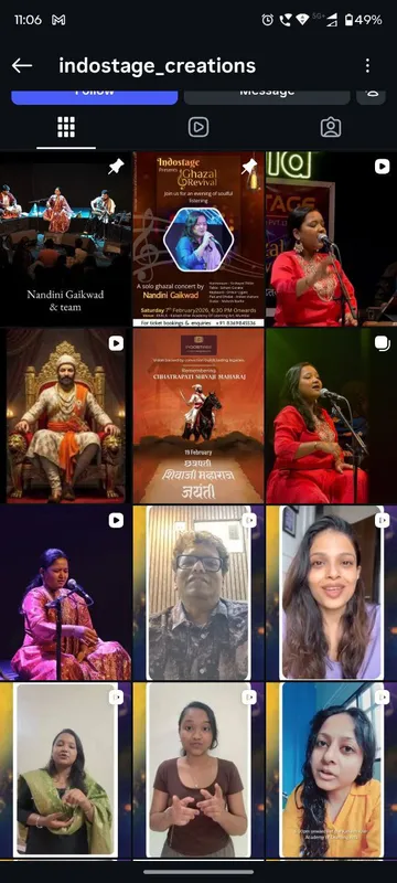IndoStage Creations Instagram feed managed by Social Vishwa